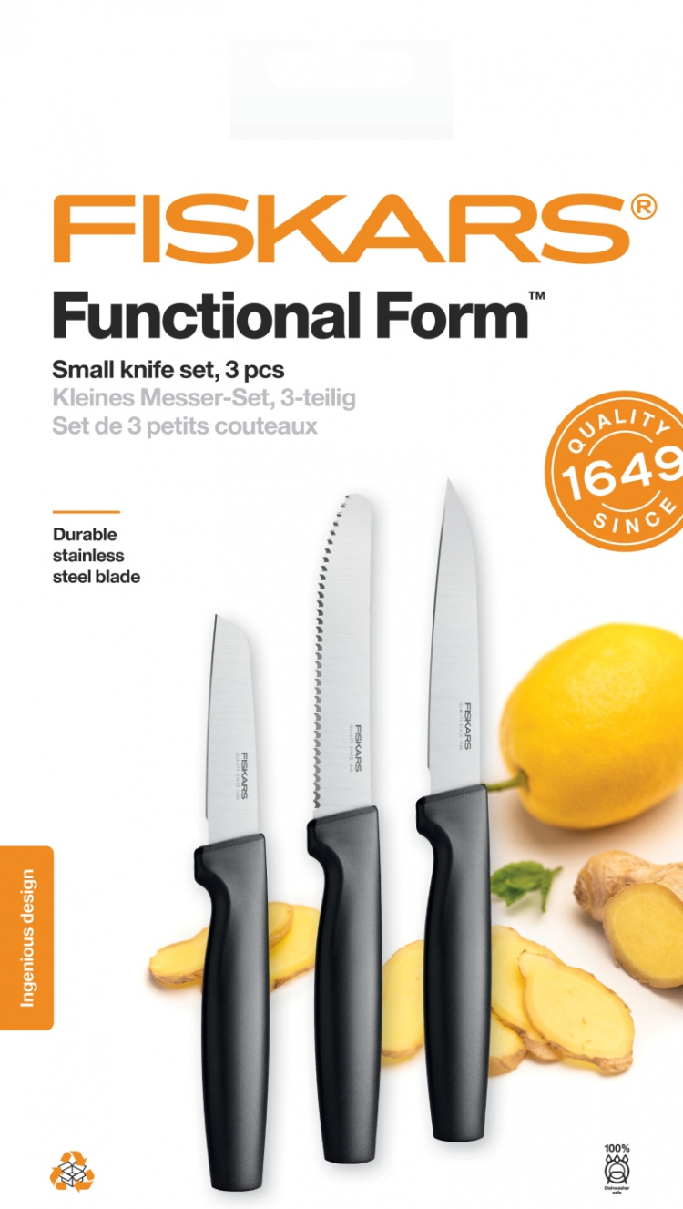 Fiskars Functional Form - knivset, 3 knivar