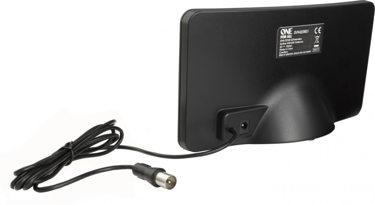 One For All Design SV9420-5G aktiv DVB-T/T2 inomhusantenn med LTE-filter One For All Design SV9420-5G aktiv DVB-T/T2 inomhusantenn med LTE-filter