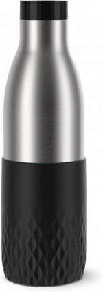 Tefal Bludrop Sleeve dricksflaska, 0,7 L, svart/stål Tefal Bludrop Sleeve dricksflaska, 0,7 L, svart/stål