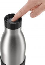 Tefal Bludrop Sleeve dricksflaska, 0,7 L, svart/stål Tefal Bludrop Sleeve dricksflaska, 0,7 L, svart/stål
