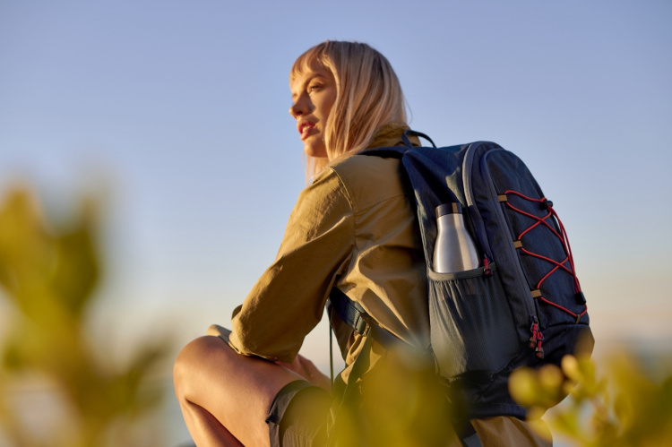 Tefal Bludrop Sleeve dricksflaska, 0,7 L, grön/stål Tefal Bludrop Sleeve dricksflaska, 0,7 L, grön/stål