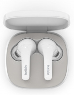 Belkin Soundform Flow - hörlurar med aktiv brusreducering, vita