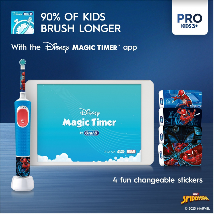 Oral B Vitality Pro Kids Spider-Man - elektrisk tandborste Oral B Vitality Pro Kids Spider-Man - elektrisk tandborste