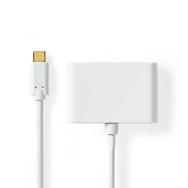 Nedis USB Adapter | USB 3.2 Gen 1 | USB-C™ Male | 2x USB-A | 1000 Mbps | 0.20 m | Round | Nickel Plated | PVC | White | Blister Nedis USB Adapter | USB 3.2 Gen 1 | USB-C™ Male | 2x USB-A | 1000 Mbps | 0.20 m | Round | Nickel Plated | PVC | White | Blister