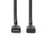 Nedis Ultra High Speed HDMI™ Cable | HDMI™ Connector | HDMI™ Output | 8K@60Hz | 48 Gbps | 2.00 m | Round | 7.9 mm | Black | Box