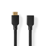 Nedis Ultra High Speed HDMI™ Cable | HDMI™ Connector | HDMI™ Output | 8K@60Hz | 48 Gbps | 2.00 m | Round | 7.9 mm | Black | Box