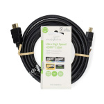 Nedis Ultra High Speed HDMI™ Cable | HDMI™ Connector | HDMI™ Connector | 8K@60Hz | 48 Gbps | 3.00 m | Round | 6.7 mm | Black | Label Nedis Ultra High Speed HDMI™ Cable | HDMI™ Connector | HDMI™ Connector | 8K@60Hz | 48 Gbps | 3.00 m | Round | 6.7 mm | Black | Label