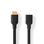 Nedis Ultra High Speed HDMI™ Cable | HDMI™ Connector | HDMI™ Output | 8K@60Hz | 48 Gbps | 2.00 m | Round | 7.9 mm | Black | Envelope Nedis Ultra High Speed HDMI™ Cable | HDMI™ Connector | HDMI™ Output | 8K@60Hz | 48 Gbps | 2.00 m | Round | 7.9 mm | Black | Envelope