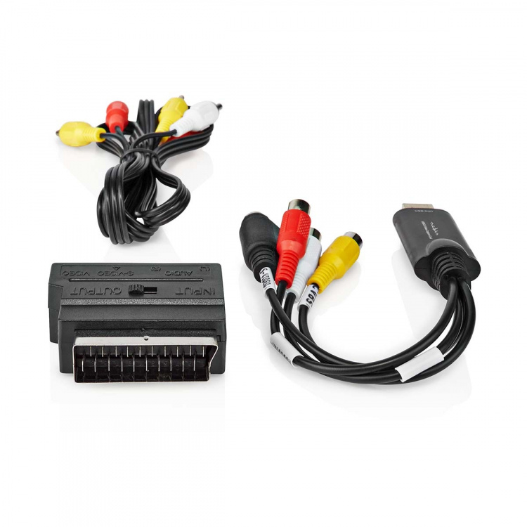 Nedis Video Grabber | USB 2.0 | 480p | A/V Cable / Scart Nedis Video Grabber | USB 2.0 | 480p | A/V Cable / Scart