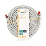 Nedis CAT6 Cable | RJ45 Male | RJ45 Male | S/FTP | 20.0 m | Round | LSZH | Grey | Label