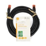 Nedis CAT6 Cable | RJ45 Male | RJ45 Male | U/UTP | 5.00 m | Round | PVC | Black | Label