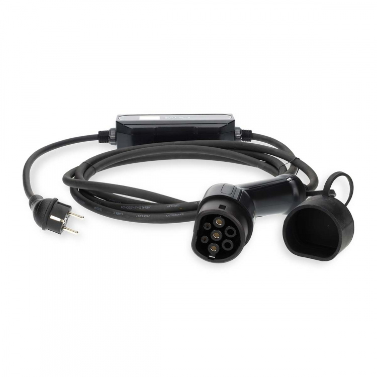 Nedis Electric Vehicle Portable Charger | AT-N05V3V3-F 3G1.5 | 1380 / 2300 / 3680 W | 6 / 8 / 10 / 13 / 16 A | 1 Phase | 5.00 m | Black | Gift Box