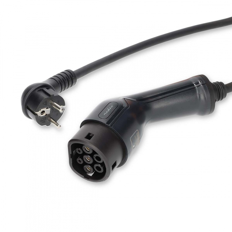 Nedis Electric Vehicle Portable Charger | AT-N05V3V3-F 3G1.5 | 1380 / 2300 / 3680 W | 6 / 8 / 10 / 13 / 16 A | 1 Phase | 5.00 m | Black | Gift Box