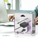 Nedis Notebook Adapter | 45 W | 5 / 9 / 12 / 15 / 20 V DC | 2.25 / 2.33 / 2.92 / 3.0 A | Used for: Notebook / Smartphone / Tablet | Euro / Type-C (CEE 7/16)