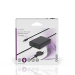 Nedis Notebook Adapter | 45 W | 5 / 9 / 12 / 15 / 20 V DC | 2.25 / 2.33 / 2.92 / 3.0 A | Used for: Notebook / Smartphone / Tablet | Euro / Type-C (CEE 7/16)