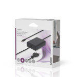 Nedis Notebook Adapter | 45 W | 5 / 9 / 12 / 15 / 20 V DC | 2.25 / 2.33 / 2.92 / 3.0 A | Used for: Notebook / Smartphone / Tablet | Euro / Type-C (CEE 7/16)