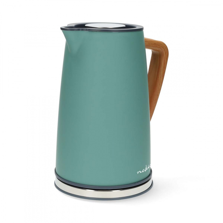 Nedis Electric Kettle | 1.7 l | Soft-Touch | Green | Rotatable 360 degrees | Concealed heating element | Strix® controller | Boil-dry protection Nedis Electric Kettle | 1.7 l | Soft-Touch | Green | Rotatable 360 degrees | Concealed heating element | Strix® controller | Boil-dry protection