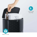 Nedis SmartLife Robot Vacuum Cleaner | Laser Navigation | Wi-Fi | Capacity collection reservoir: 0.6 l | Automatic charging | Maximum operating time: 3 hrs | Black | Android™ / IOS Nedis SmartLife Robot Vacuum Cleaner | Laser Navigation | Wi-Fi | Capacity collection reservoir: 0.6 l | Automatic charging | Maximum operating time: 3 hrs | Black | Android™ / IOS