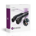 Nedis Electric Vehicle Cable | Cable Type 2 | 32 A | 22000 W | 3-Phases | 5.00 m | Black | Gift Box