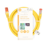 Nedis CAT6 Cable | RJ45 Male | RJ45 Male | S/FTP | 2.00 m | Round | LSZH | Yellow | Label