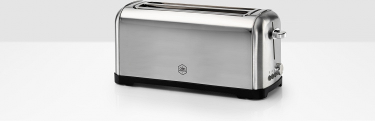 OBH Nordica Metropolitan brödrost, för 4 skivor, stål