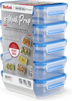 Tefal MasterSeal MealPrep förvaringsbehållare, 5 x 0,8 L Tefal MasterSeal MealPrep förvaringsbehållare, 5 x 0,8 L