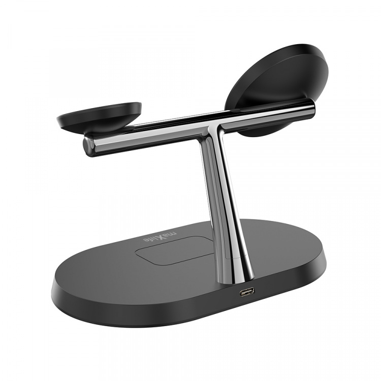 Maxlife MXWC-03 - 3-in-1 Wireless Charging Station, 15W, Black