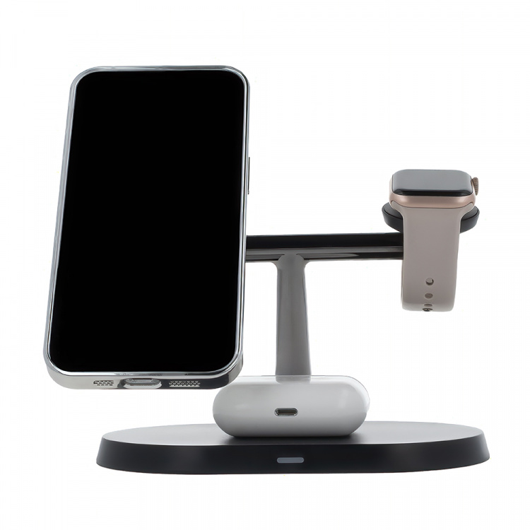 Maxlife MXWC-03 - 3-in-1 Wireless Charging Station, 15W, Black