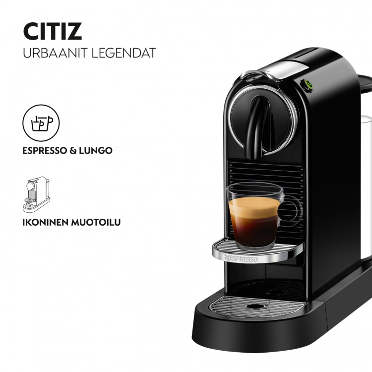 Nespresso Citiz kapselmaskin, svart