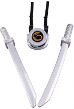 LEGO Ninjago Sword set med ryggfäste, silver LEGO Ninjago Sword set med ryggfäste, silver