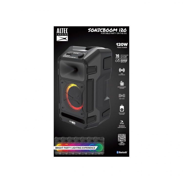Altec Lansing Speaker IMT9000 SonicBoom120 Partyspeaker Black