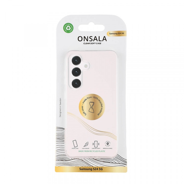 Onsala Phone Case Recycled TPU Transparent - Samsung S24 5G Onsala Phone Case Recycled TPU Transparent - Samsung S24 5G