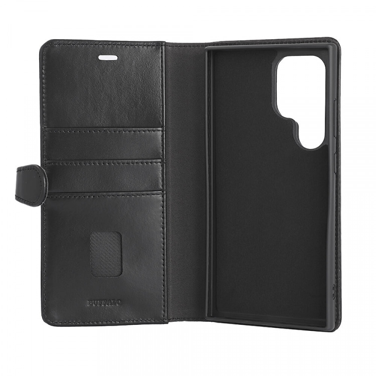 Buffalo Wallet Case Leather 2-in-1 Black - Samsung S24 Ultra 5G