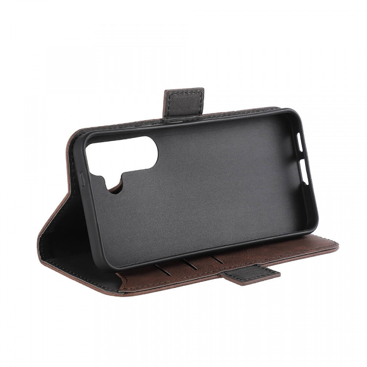 Gear Wallet Case 3 Card Slots Brown - Samsung S24 5G