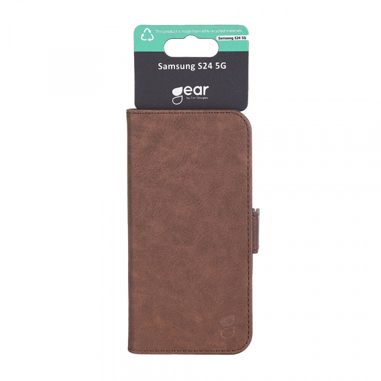 Gear Wallet Case 3 Card Slots Brown - Samsung S24 5G