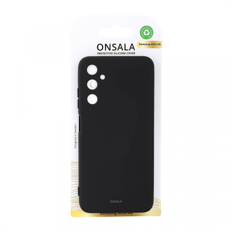 Onsala Phone Case with Silicone Feel Black - Samsung A05s 4G