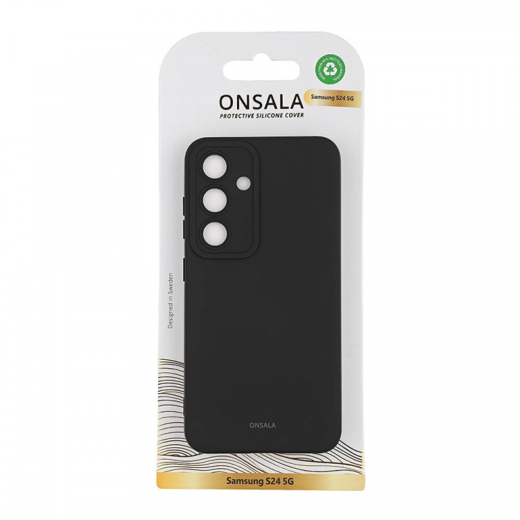 Onsala Phone Case Silicone Black - Samsung S24 5G