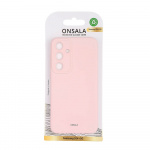Onsala Phone Case with Silicone Feel Chalk Pink - Samsung S24+ 5G Onsala Phone Case with Silicone Feel Chalk Pink - Samsung S24+ 5G