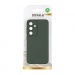 Onsala Phone Case Silicone Olive Green - Samsung S24 5G