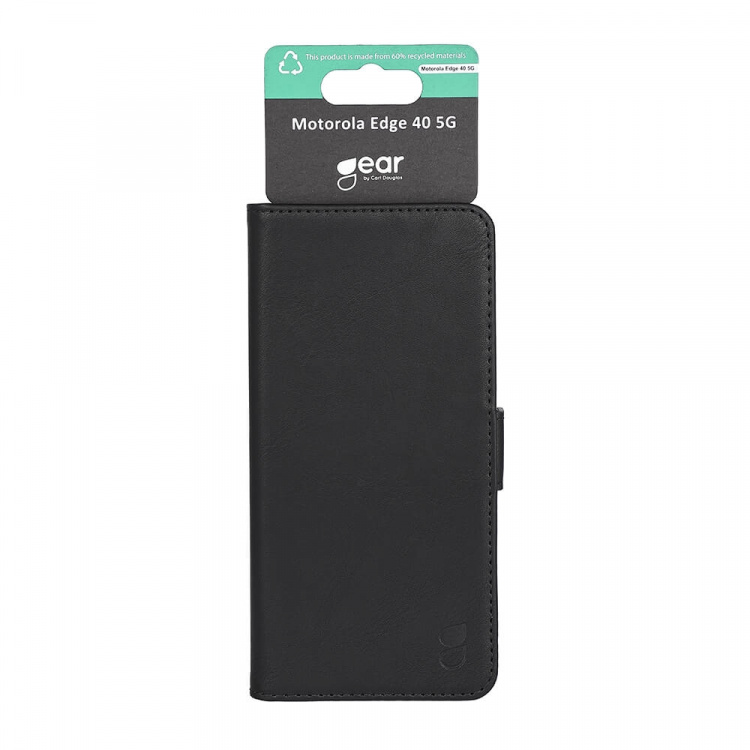 Gear Wallet Case 3 Card Slots Black - Motorola Edge 40 5G