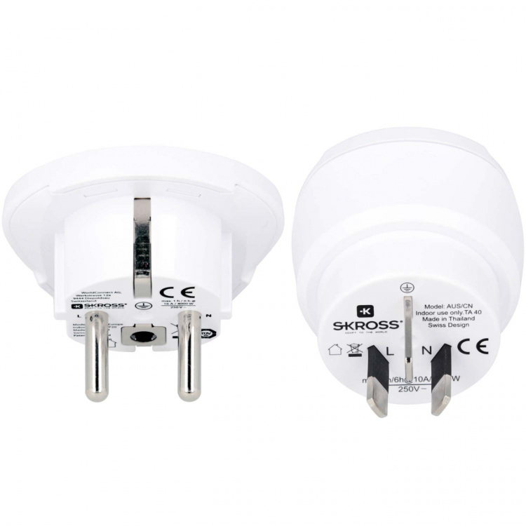 SKROSS El-Adapter Combo World -> Australien/Kina SKROSS El-Adapter Combo World -> Australien/Kina
