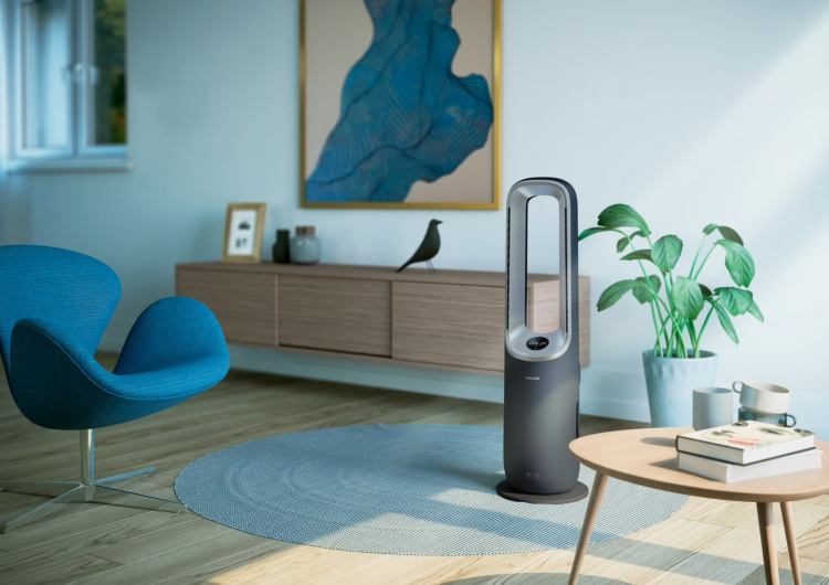 Philips AMF870/15 Air Performer 8000 Series 3-in-1 air purifier, fan, and heater. Philips AMF870/15 Air Performer 8000 Series 3-in-1 air purifier, fan, and heater.