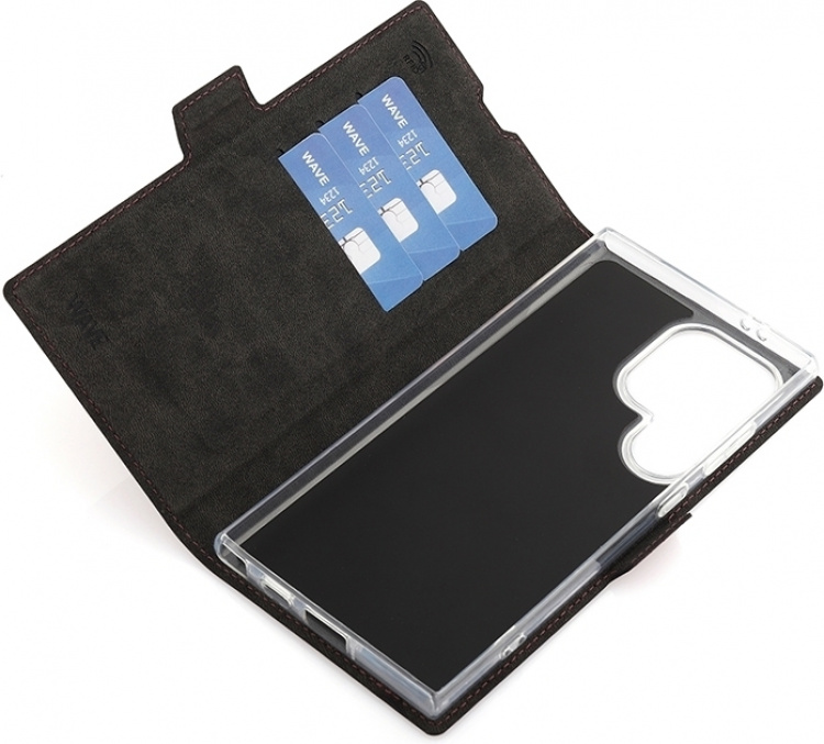 Wave BookCase, Samsung Galaxy S24 Ultra, Smoky Sangria Wave BookCase, Samsung Galaxy S24 Ultra, Smoky Sangria