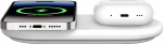 Belkin BoostCharge Pro 2-i-1 Qi2 laddningsplatta, vit