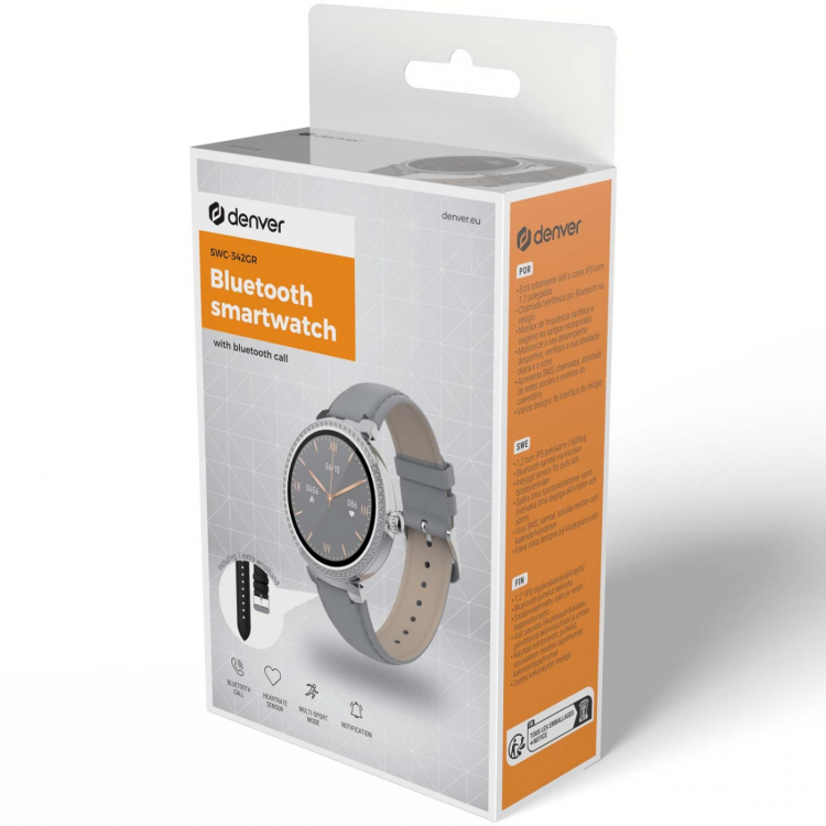 Denver SWC-342GR Bluetooth SmartWatch with heart rate & blood oxygen sensor Denver SWC-342GR Bluetooth SmartWatch with heart rate & blood oxygen sensor