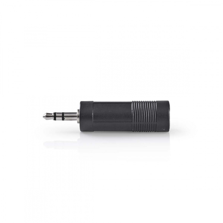 Nedis Stereo Audio Adapter | 3.5 mm Male | 6.35 mm Female | Nickel Plated | Straight | ABS | Black | 1 pcs | Box Nedis Stereo Audio Adapter | 3.5 mm Male | 6.35 mm Female | Nickel Plated | Straight | ABS | Black | 1 pcs | Box