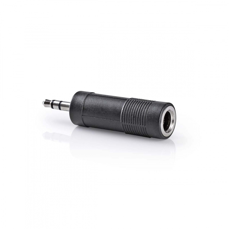 Nedis Stereo Audio Adapter | 3.5 mm Male | 6.35 mm Female | Nickel Plated | Straight | ABS | Black | 1 pcs | Box Nedis Stereo Audio Adapter | 3.5 mm Male | 6.35 mm Female | Nickel Plated | Straight | ABS | Black | 1 pcs | Box