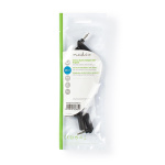 Nedis Stereo Audio Adapter | 3.5 mm Male | 3.5 mm Female | Nickel Plated | Angled 90° | Metal | Black | 10 pcs | Polybag Nedis Stereo Audio Adapter | 3.5 mm Male | 3.5 mm Female | Nickel Plated | Angled 90° | Metal | Black | 10 pcs | Polybag