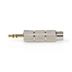 Nedis Stereo Audio Adapter | 3.5 mm Male | 6.35 mm Female | Gold Plated | Straight | Metal | Gold / Metal | 1 pcs | Cover Window Box
