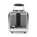 Nedis Toaster | 2 Long Slots | Browning levels: 7 | Defrost feature | Aluminium / Silver